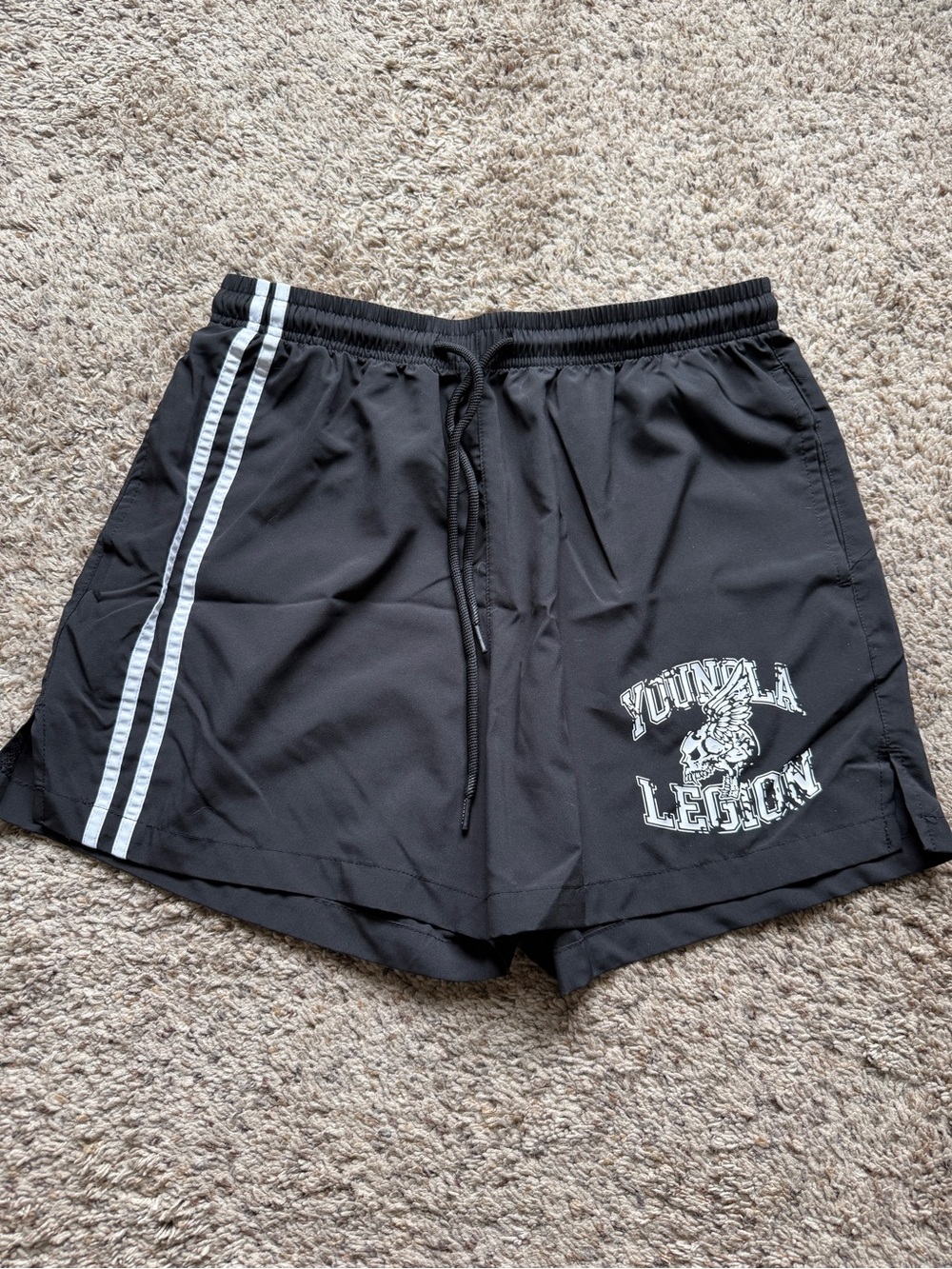 YoungLA Legion Stripe Gym Shorts Mens Large NWOT